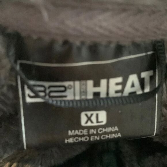 32 Degrees Heat Faux Fur Jacket XL Gray Polyester Coat - Picture 2 of 9